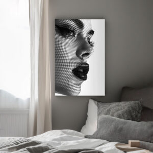 verborgene schönheit im netz der schatten leinwandbild wohnzimmer schlafzimmer wanddeko