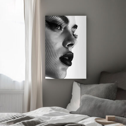 verborgene schönheit im netz der schatten leinwandbild wohnzimmer schlafzimmer wanddeko