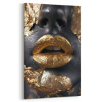 goldene verführung abstraktes leinwandbild wohnzimmer schlafzimmer wanddeko