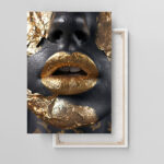 goldene verführung abstraktes leinwandbild wohnzimmer schlafzimmer wanddeko