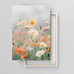 tanz der mohnblumen leinwandbild wohnzimmer schlafzimmer wanddeko büro