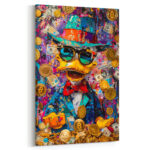 reichtum in farben leinwandbild wohnzimmer schlafzimmer wanddeko büro