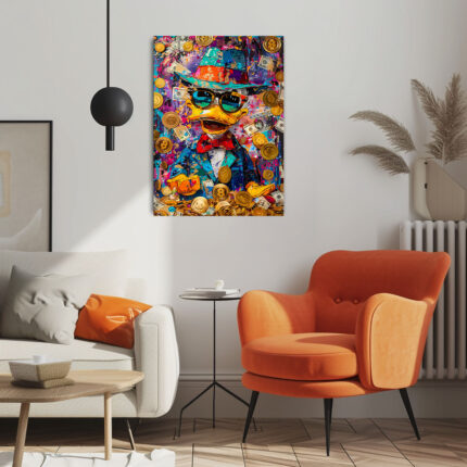 reichtum in farben leinwandbild wohnzimmer schlafzimmer wanddeko büro