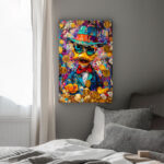 reichtum in farben leinwandbild wohnzimmer schlafzimmer wanddeko büro