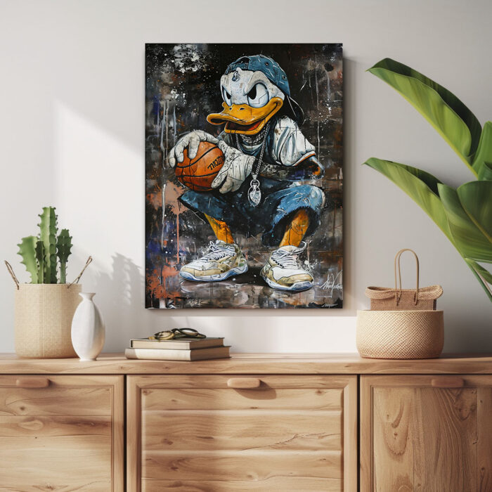 urban duck vibes leinwandbild wohnzimmer schlafzimmer wanddeko büro
