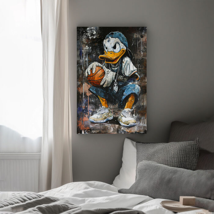 urban duck vibes leinwandbild wohnzimmer schlafzimmer wanddeko büro