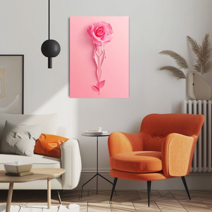 rosige metamorphose leinwandbild wohnzimmer schlafzimmer wanddeko büro