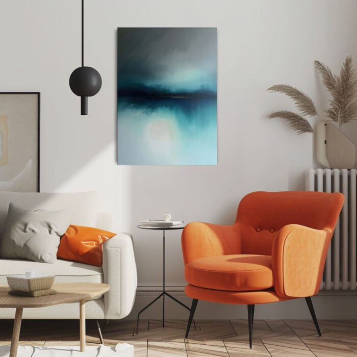 zwischen himmel und meer abstraktes leinwandbild wohnzimmer schlafzimmer wanddeko büro