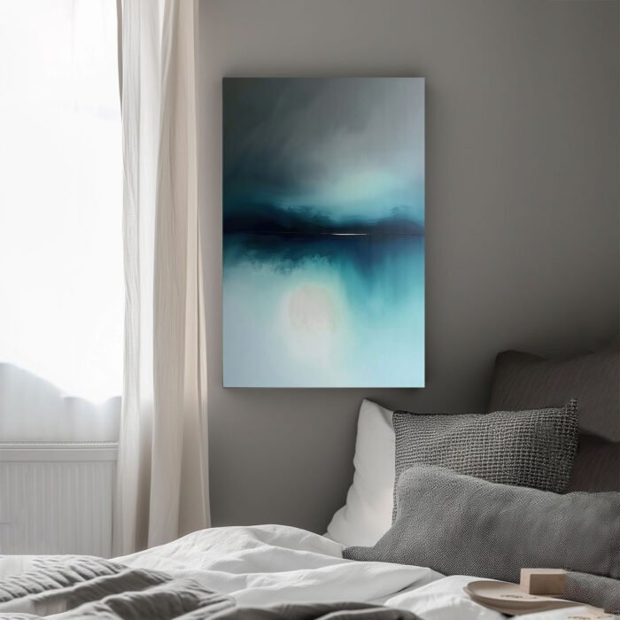 zwischen himmel und meer abstraktes leinwandbild wohnzimmer schlafzimmer wanddeko büro