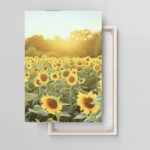 tanz der sonnenblumen leinwandbild wohnzimmer schlafzimmer wanddeko büro