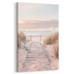 pastellträume am strand leinwandbild wohnzimmer schlafzimmer wanddeko büro