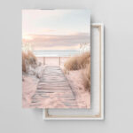 pastellträume am strand leinwandbild wohnzimmer schlafzimmer wanddeko büro