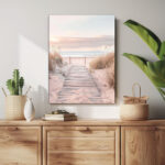 pastellträume am strand leinwandbild wohnzimmer schlafzimmer wanddeko büro