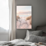 pastellträume am strand leinwandbild wohnzimmer schlafzimmer wanddeko büro
