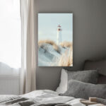 leuchtturm wächter der dünen leinwandbild wohnzimmer schlafzimmer wanddeko büro