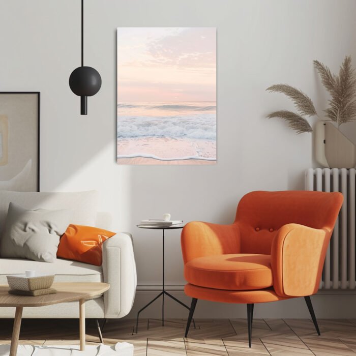 morgenstille am meer leinwandbild wohnzimmer schlafzimmer wanddeko büro