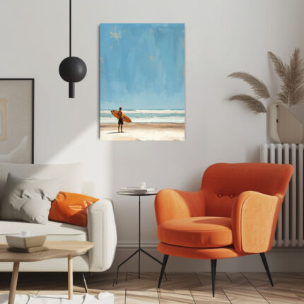 surferträume am strand leinwandbild wohnzimmer schlafzimmer wanddeko büro