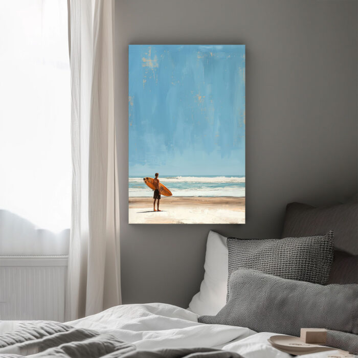 surferträume am strand leinwandbild wohnzimmer schlafzimmer wanddeko büro
