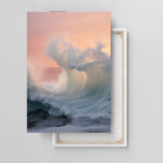 wellen der dämmerung leinwandbild wohnzimmer schlafzimmer wanddeko büro