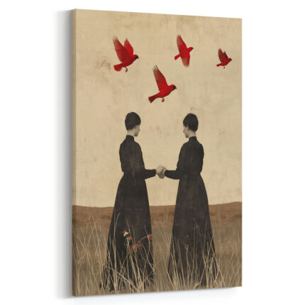 zwischen vergangenheit und freiheit leinwandbild wohnzimmer schlafzimmer wanddeko