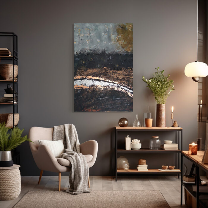erdige metamorphose abstrakt handgemalt leinwandbild original kunst unikat