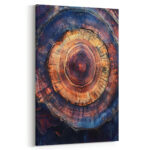 atemberaubender naturdruck, motiv baumringe, wandbild