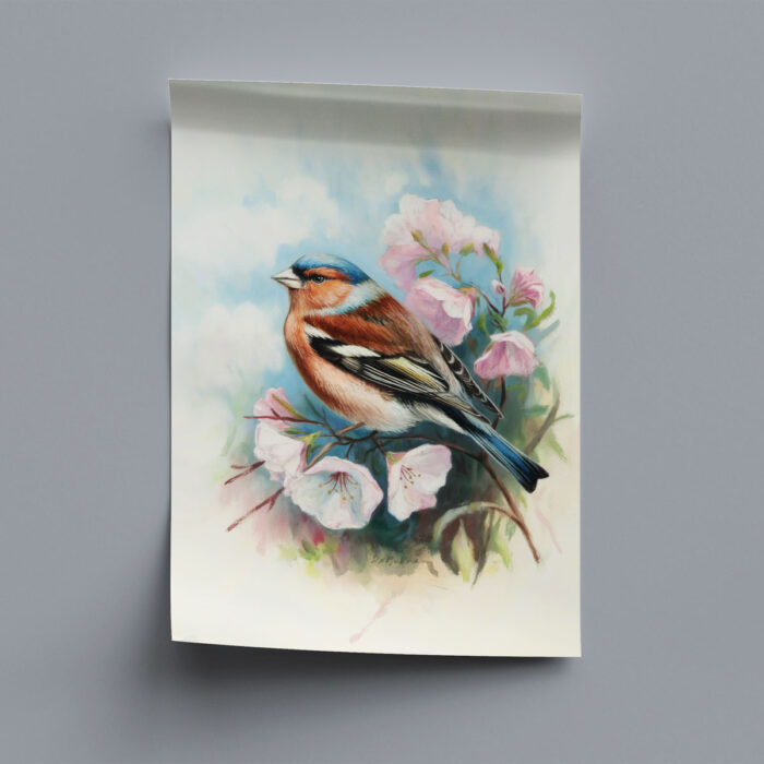 vogelbilder kunstdruck 6er wandbilder set zum einrahmen
