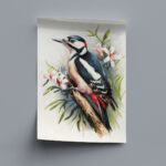 vogelbilder kunstdruck 6er wandbilder set zum einrahmen
