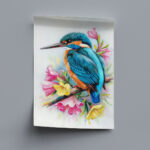 vogelbilder kunstdruck 6er wandbilder set zum einrahmen