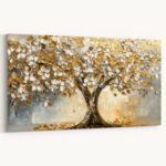 gold beige lebensbaum bild