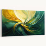 gold gruen abstrakt 02 bild