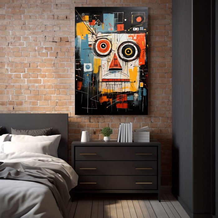 urban art posters in the style of jean michel b. modern wall art for living room, office and clubs