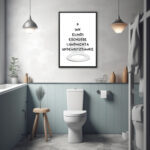 pinkel in die ... lustiger spruch für toilette gäste wc