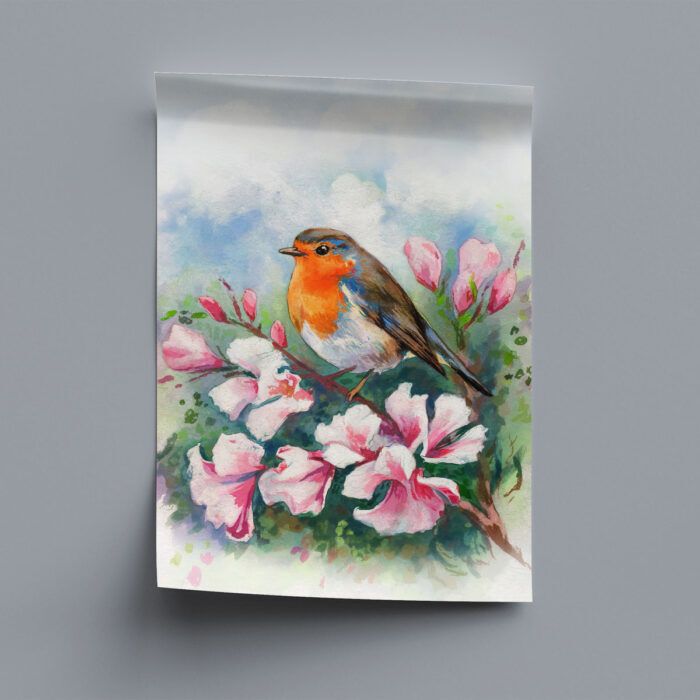 vogelbilder kunstdruck 6er wandbilder set zum einrahmen