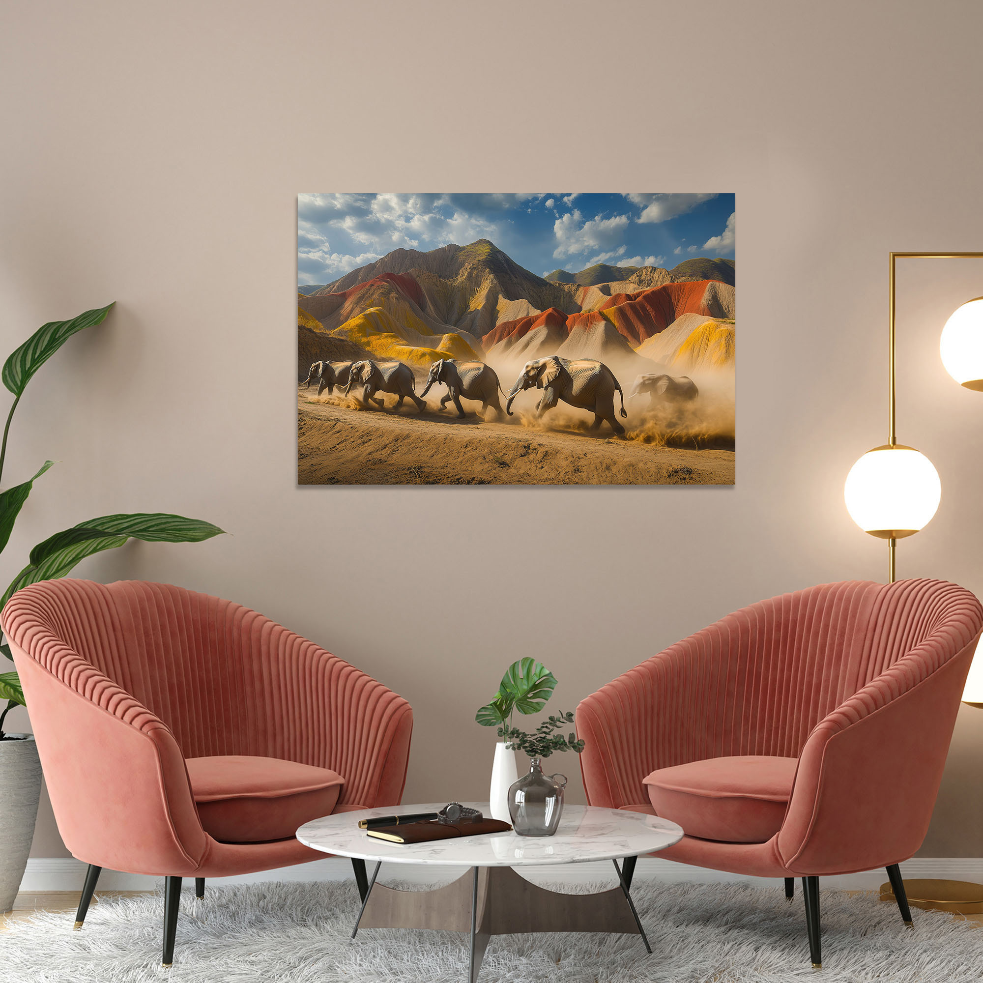 Poster Frame in living room Psd Mockup poster frame in living room psd mockup