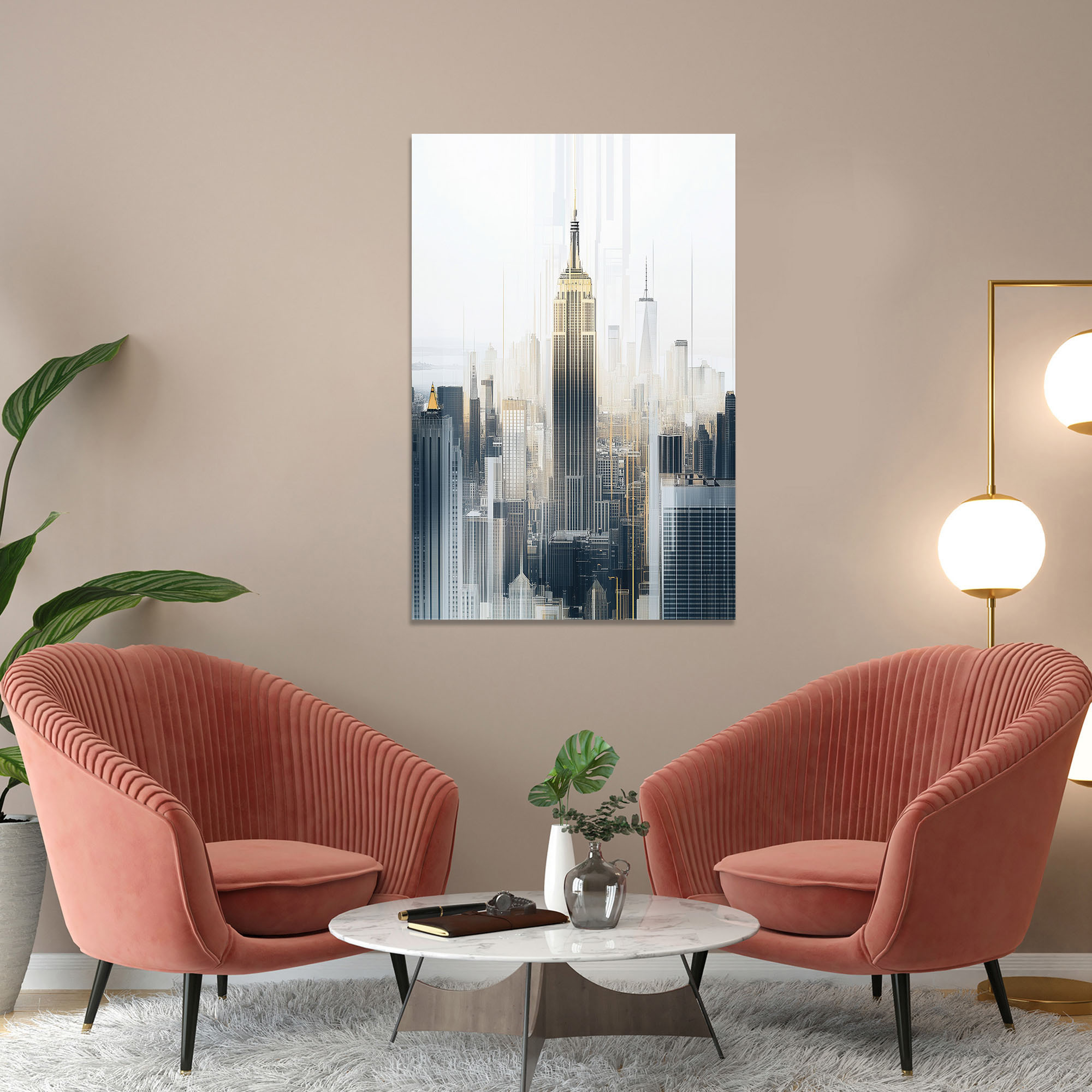 Poster Frame in living room Psd Mockup poster frame in living room psd mockup
