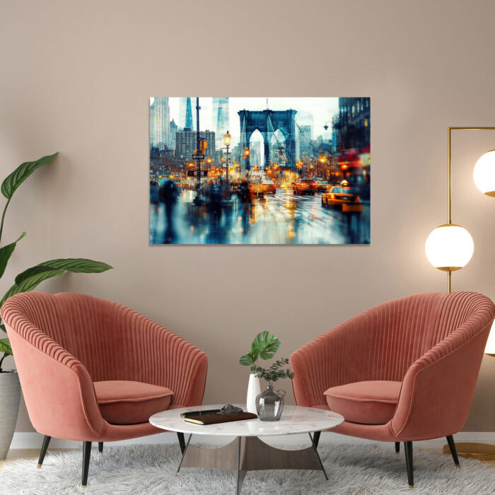 poster frame in living room psd mockup