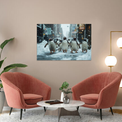 poster frame in living room psd mockup