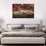 zebras abenteuer in einer surrealen landschaft