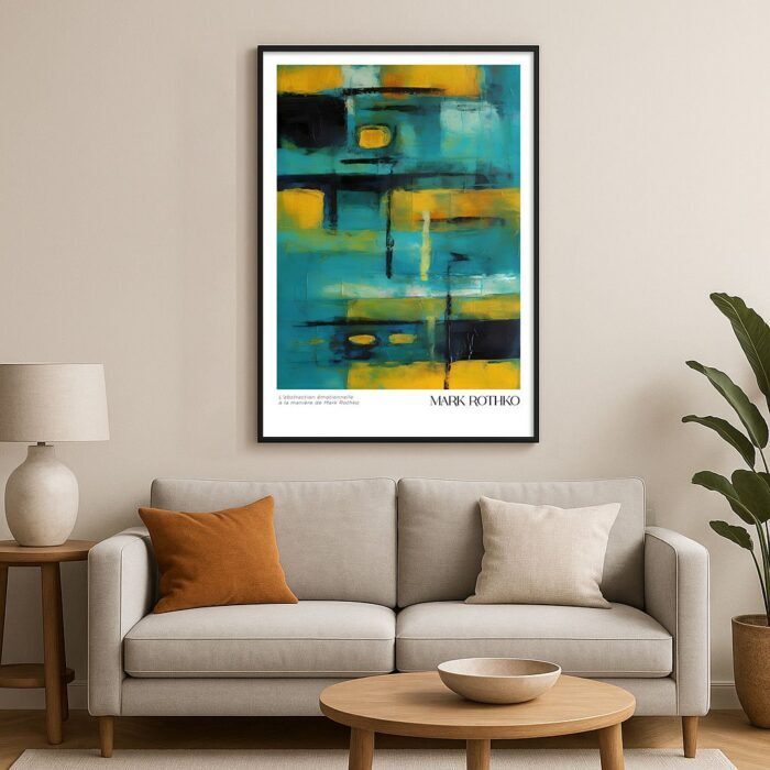 Emotionale Abstraktion Kunstposter im Mark Rothko-Stil