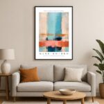 Abstrakte Malerei Poster inspiriert von Mark Rothko