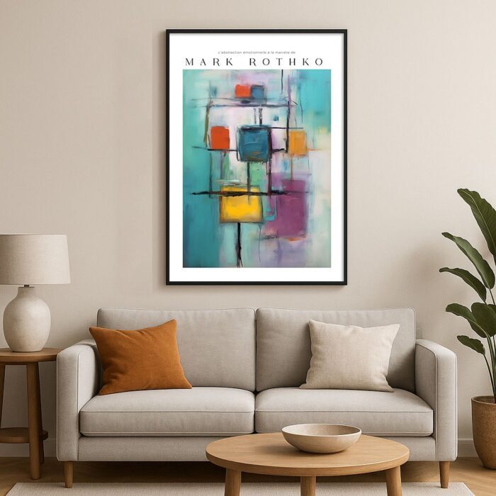 Poster zur emotionalen Abstraktion und Reproduktion im Mark Rothko