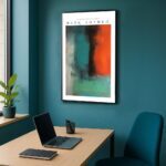 Retro Abstrakte Kunst als Poster im Mark Rothko-Stil