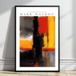 Mark Rothko Retro Kunstposter im Emotionalen Abstraktionsstil