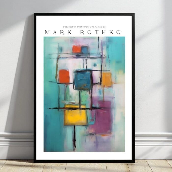 Poster zur emotionalen Abstraktion und Reproduktion im Mark Rothko