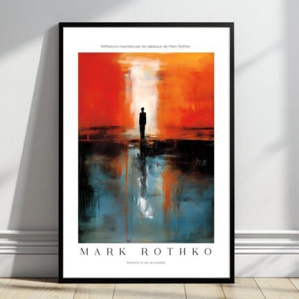 Vintage Mark Rothko inspiriertes Kunstposter mit abstrakter Impression