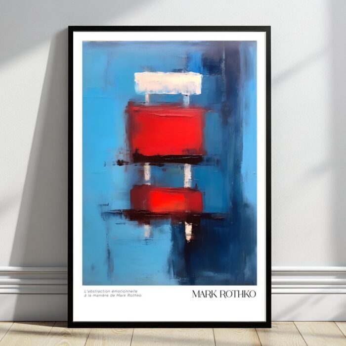 Emotionale Abstraktion im Stil von Mark Rothko Poster
