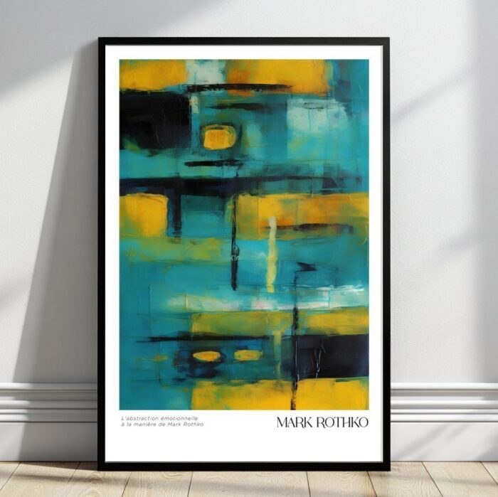 Emotionale Abstraktion Kunstposter im Mark Rothko-Stil