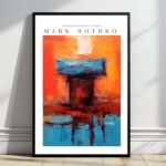 Von Rothko inspirierte Kunstposter im abstrakten expressionistischen Stil