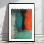 Retro Abstrakte Kunst als Poster im Mark Rothko-Stil